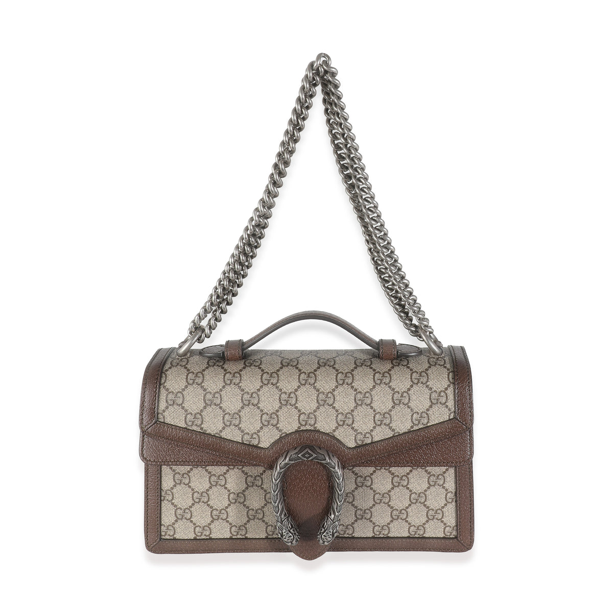 Beige GG Supreme Canvas Dionysus Top Handle Chain Bag