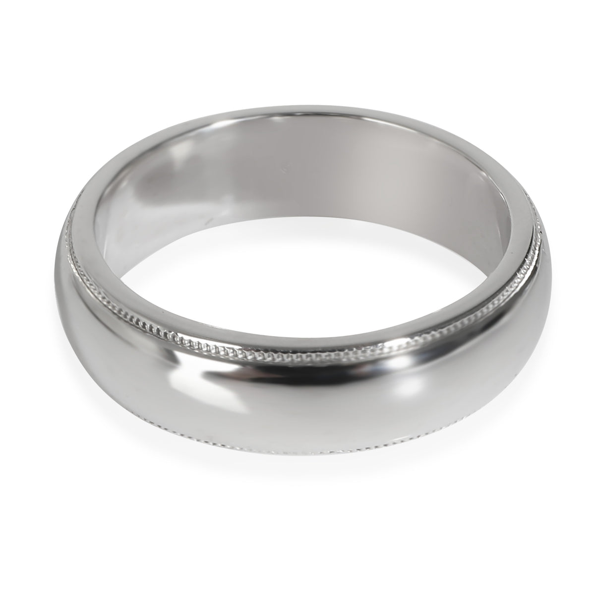 Tiffany Together 6mm Milgrain Wedding Band in Platinum