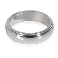 Tiffany Together 6mm Milgrain Wedding Band in Platinum