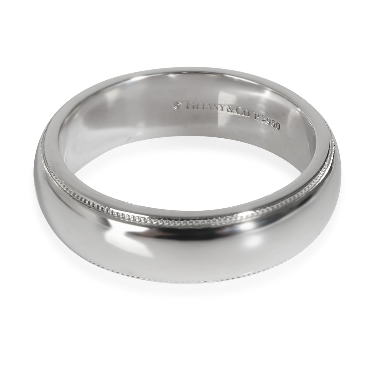 Tiffany Together 6mm Milgrain Wedding Band in Platinum