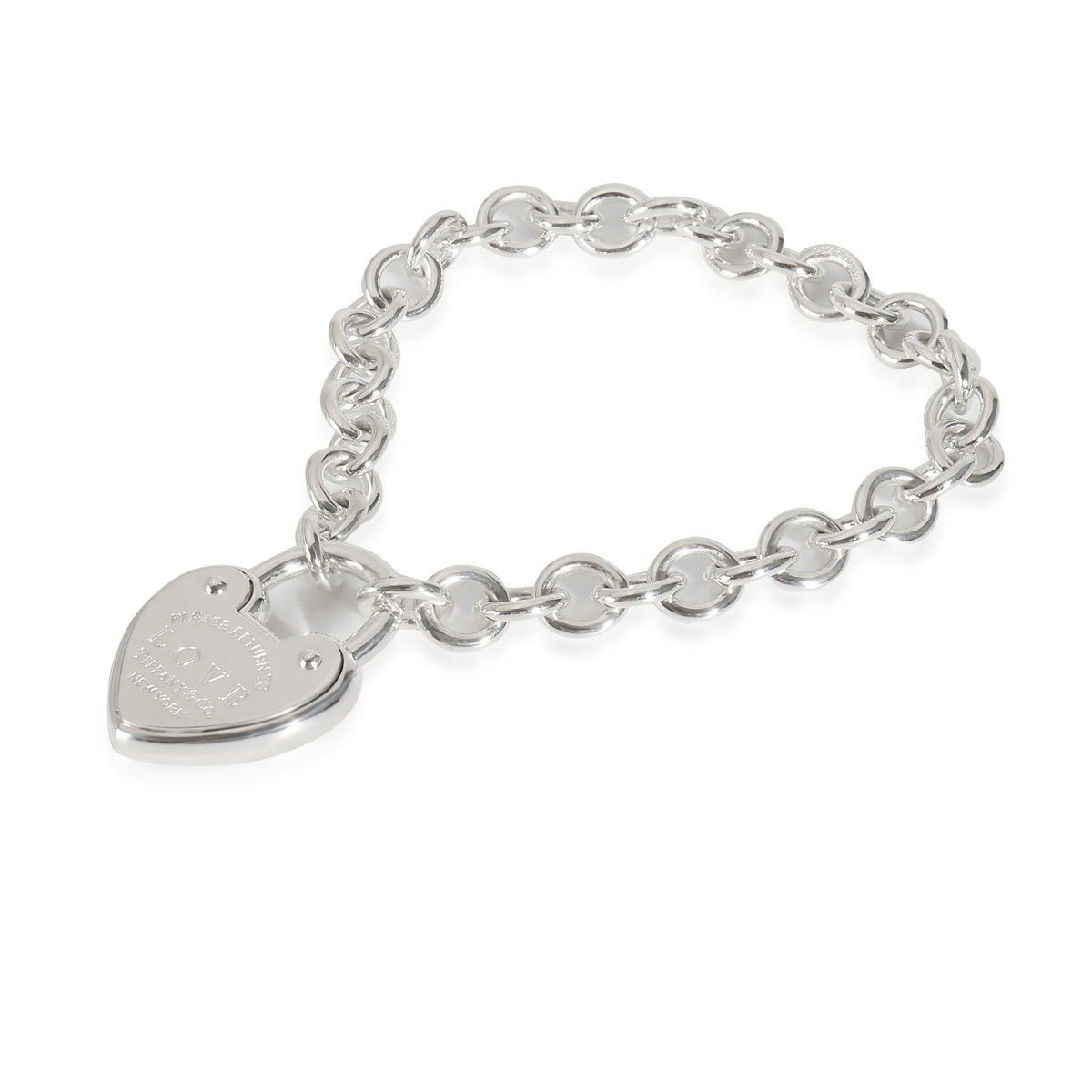 Return To Tiffany Love Lock Bracelet in Sterling Silver