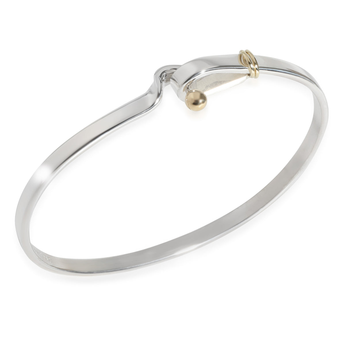 Hook Bracelet in 18K Yellow Gold & Sterling Silver