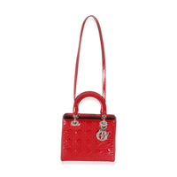 Red Patent Cannage Medium Lady Dior