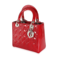 Red Patent Cannage Medium Lady Dior