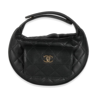 Black Quilted Polly Pocket Hobo