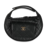 Black Quilted Polly Pocket Hobo