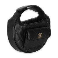 Black Quilted Polly Pocket Hobo