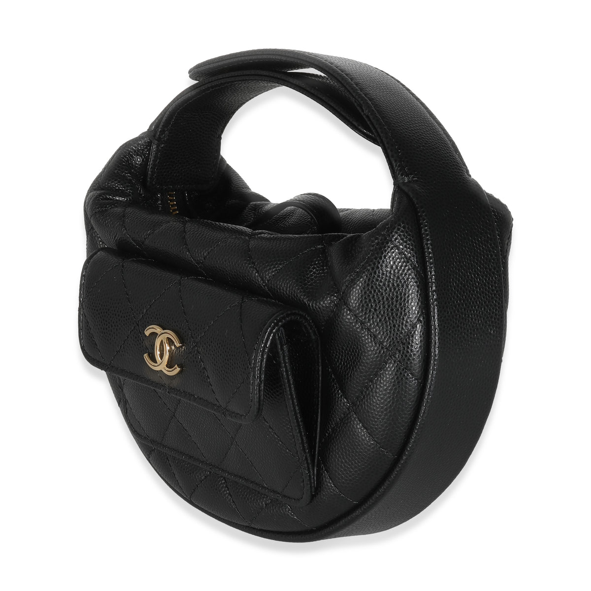 Black Quilted Polly Pocket Hobo