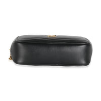 Black Chevron Calfskin Mini Lou Camera Bag