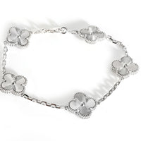 Alhambra Bracelet in 18k White Gold