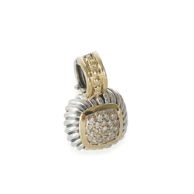 Albion Pendant in 18k Yellow Gold/Sterling Silver 0.25 CTW