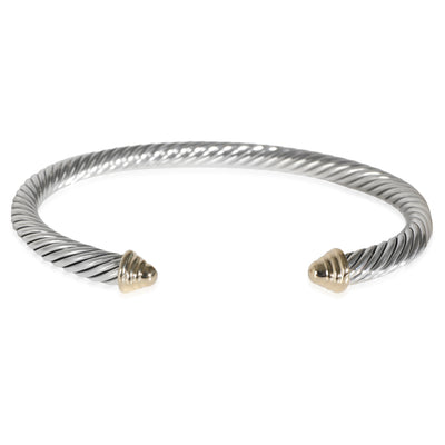 Cable Collection Bracelet in 14k Yellow Gold/Sterling Silver