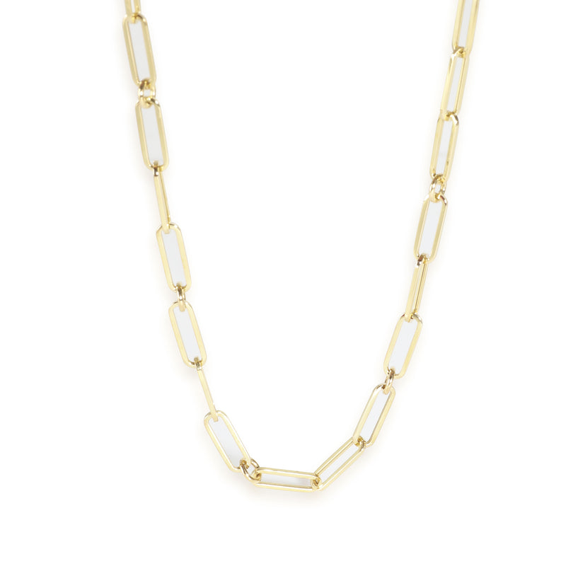 Paperclip Necklace in 18k Yellow Gold