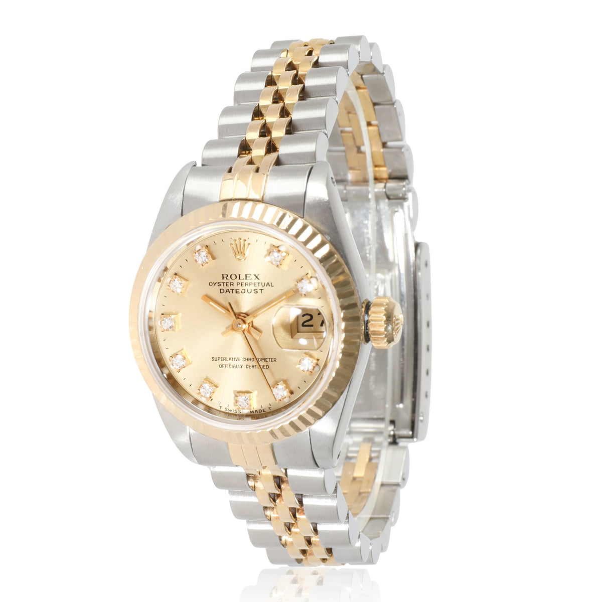 Datejust 69173 Womens Watch in 18kt Stainless Steel/Yellow Gold