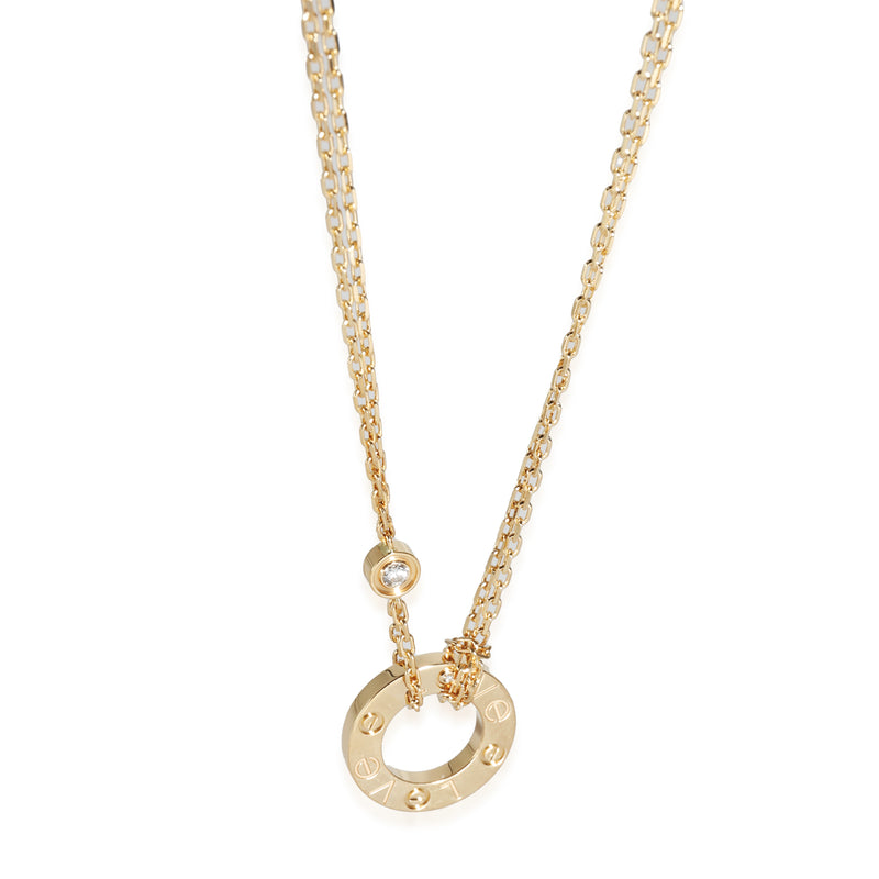 Love Necklace, Diamonds (Yellow Gold)