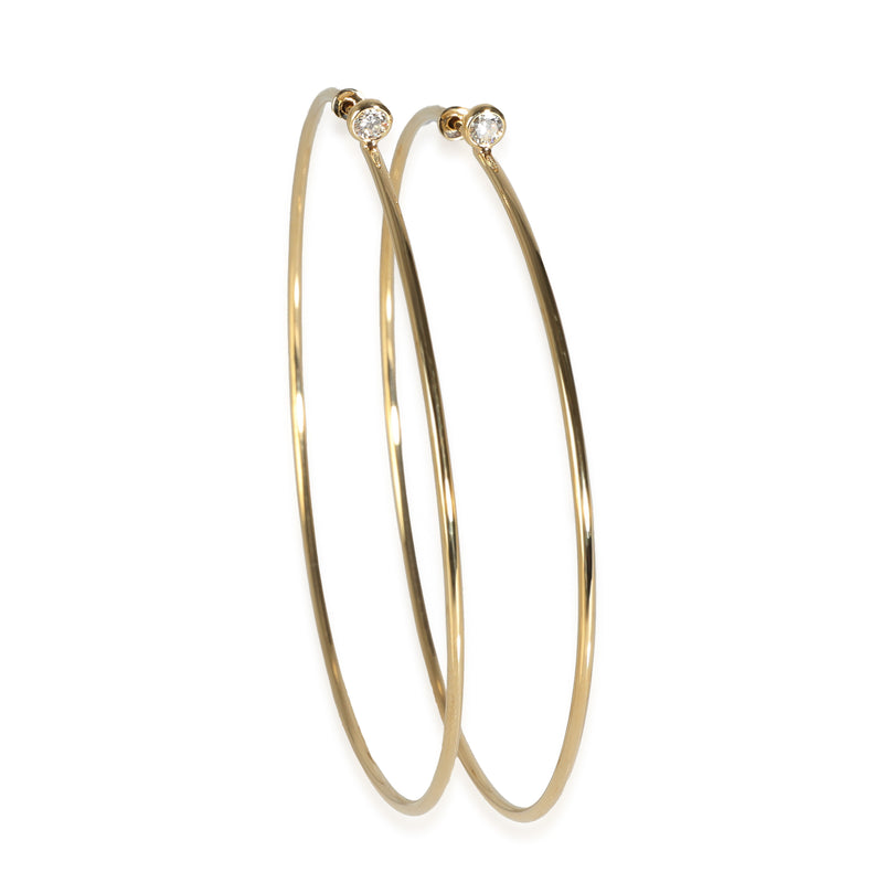 Elsa Peretti Earring in 18k Yellow Gold 0.1 CTW