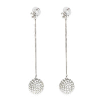 2018 Strass Ball Drop Palladium Plated Earring