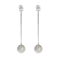 2018 Strass Ball Drop Palladium Plated Earring