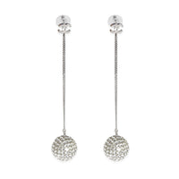 2018 Strass Ball Drop Palladium Plated Earring