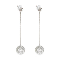 2018 Strass Ball Drop Palladium Plated Earring