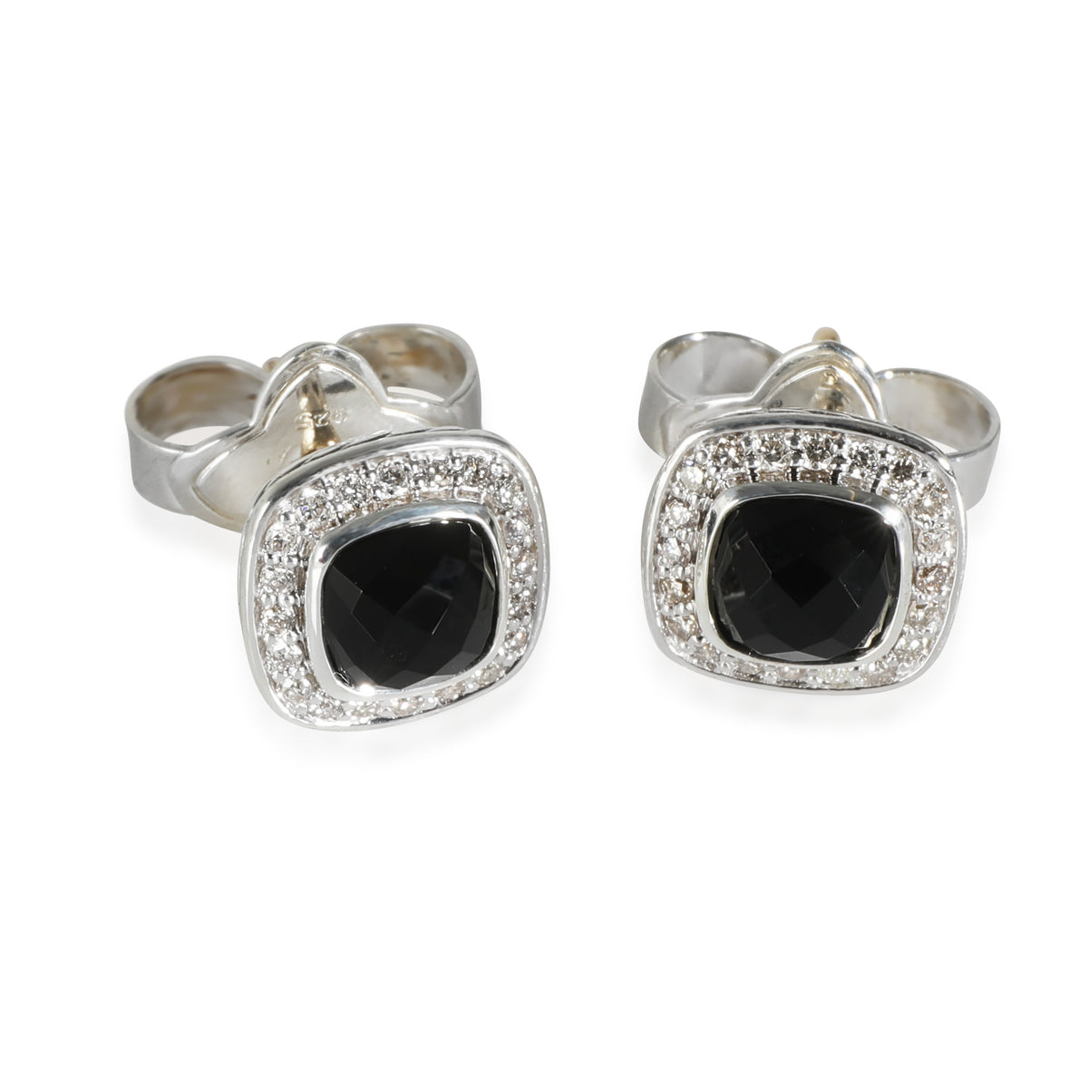 Albion Onyx Earrings in  Sterling Silver 0.16 CTW