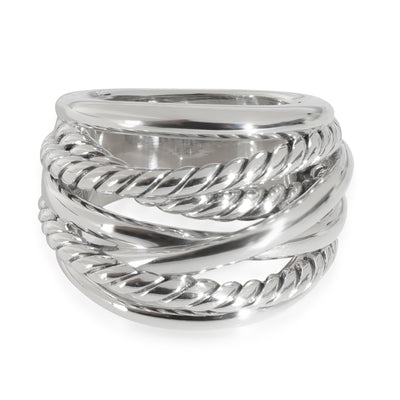 Crossover Ring in  Sterling Silver