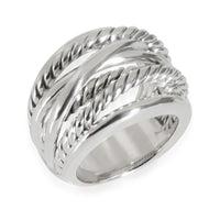 Crossover Ring in  Sterling Silver