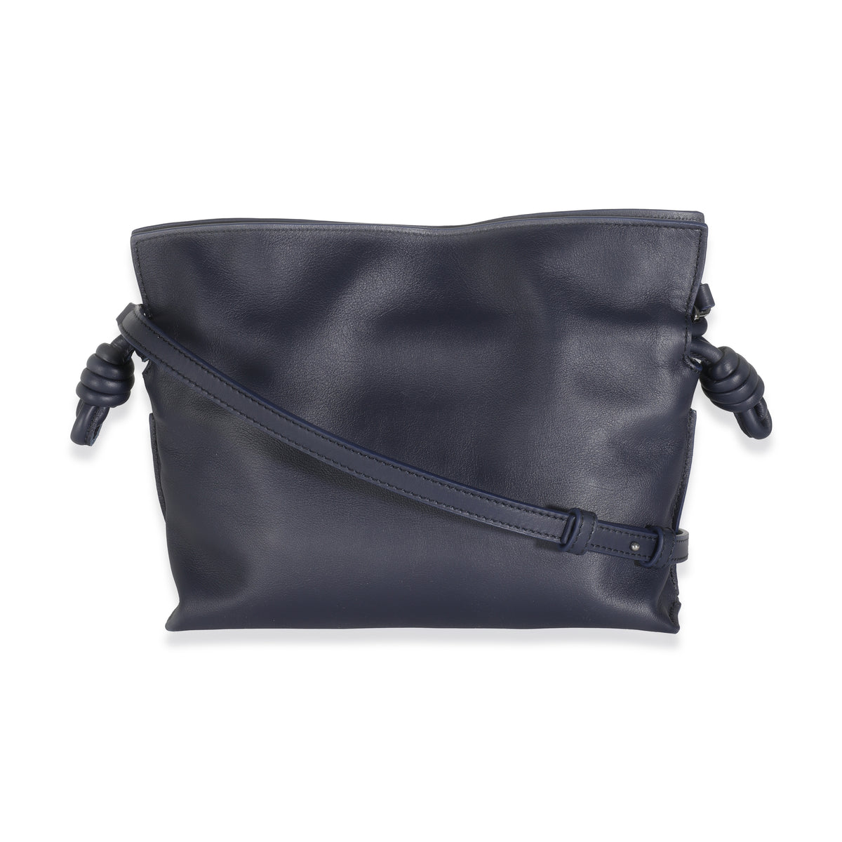 Abyss Blue Nappa Calfskin Mini Flamenco Clutch