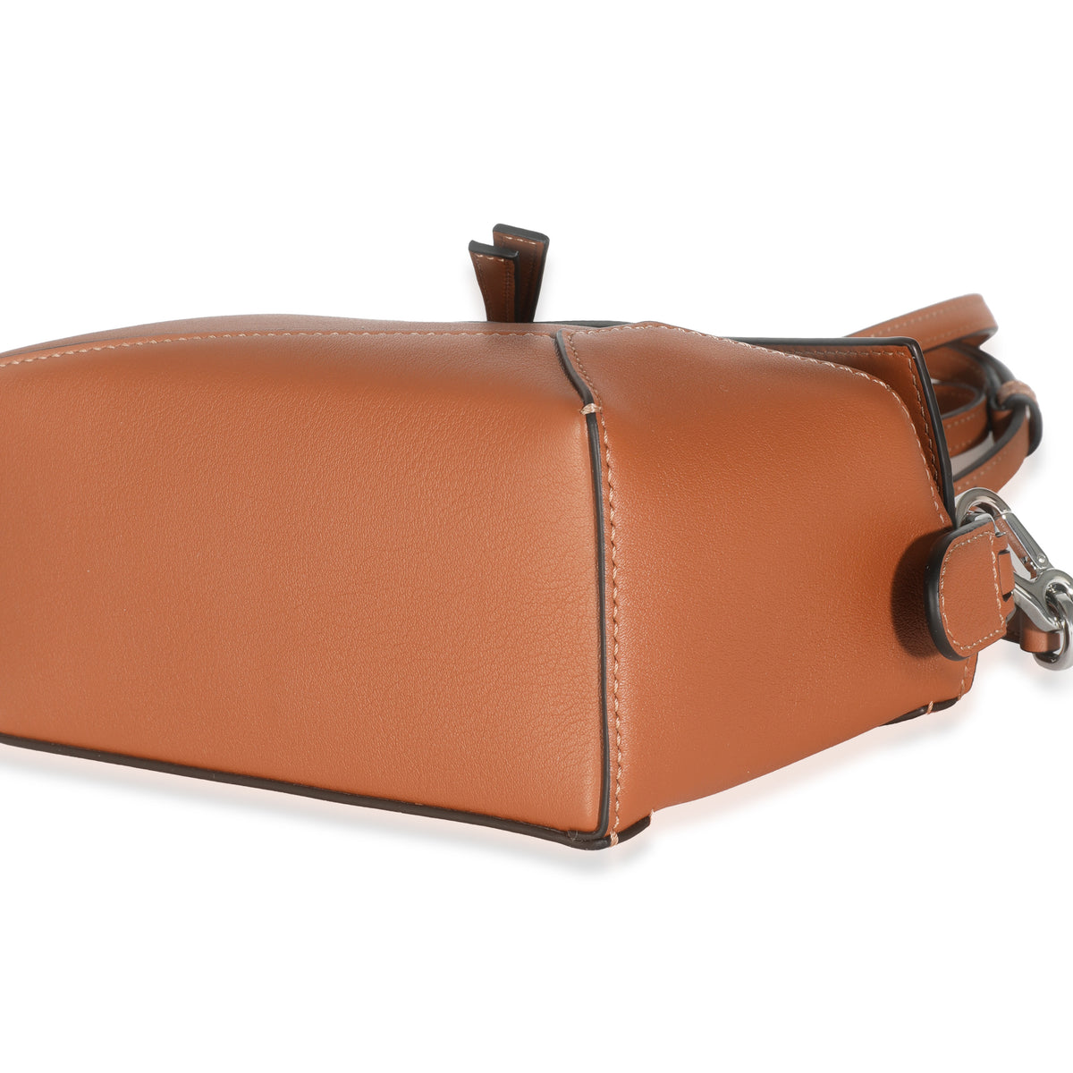 Tan Classic Calfskin Mini Puzzle Edge Bag