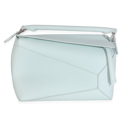 Loewe Blue Iceberg Classic Calfskin Small Puzzle Edge Bag Handbag fv