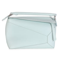 Loewe Blue Iceberg Classic Calfskin Small Puzzle Edge Bag Handbag fv