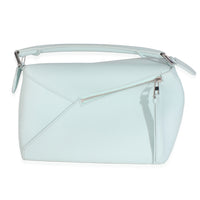 Blue Iceberg Classic Calfskin Small Puzzle Edge Bag