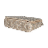 Beige Raso Starlight Crystal Bag