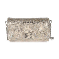 Beige Raso Starlight Crystal Bag