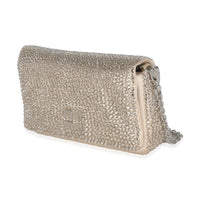 Beige Raso Starlight Crystal Bag