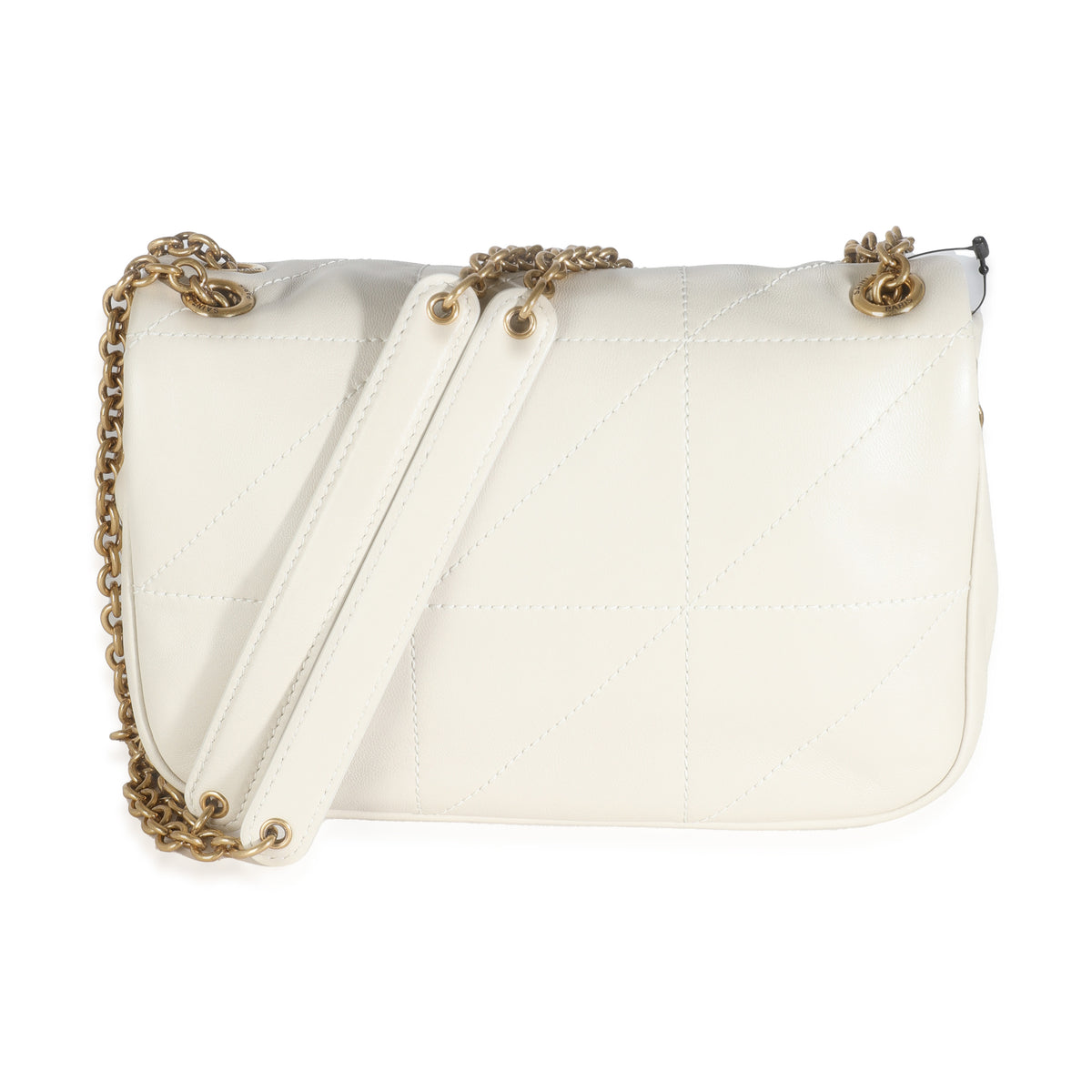 Ivory Quilted Lambskin Mini Jamie 4.3