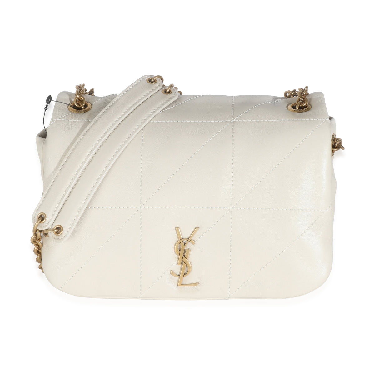 Ivory Quilted Lambskin Mini Jamie 4.3