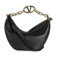 Black Nappa Small Vlogo Moon Hobo