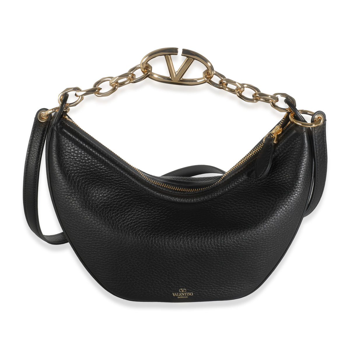 Black Nappa Small Vlogo Moon Hobo