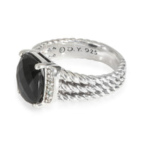 Wheaton Onyx Ring in  Sterling Silver 0.08 CTW