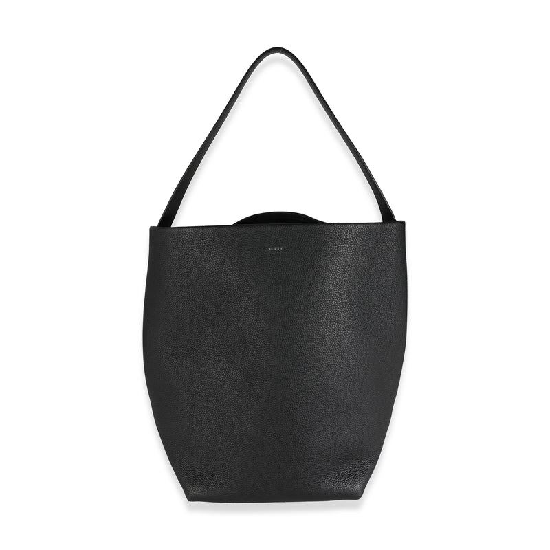 Black Grained Calfskin Large N/S Park Tote