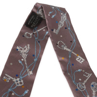 Marron Glace Gris Silk Les Cles A Pois Twilly