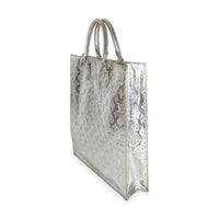 Silver Monogram Miroir Sac Plat