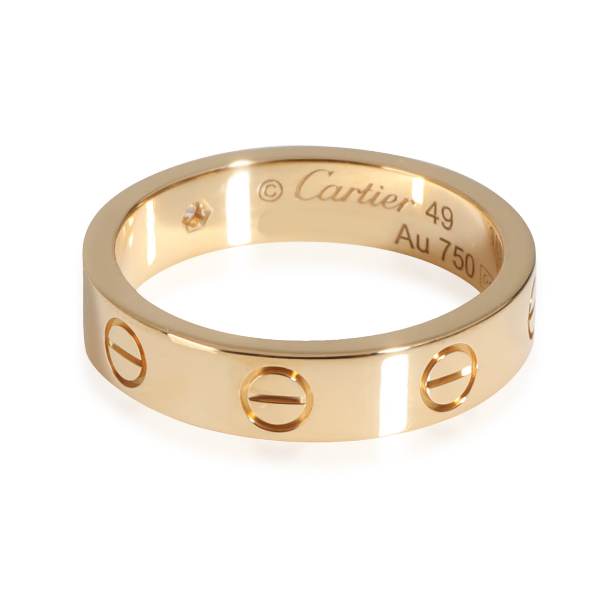 Love Wedding Band, Diamond (Yellow Gold)
