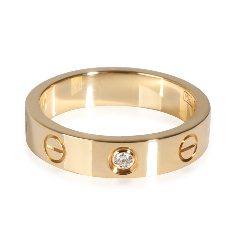 Love Wedding Band, Diamond (Yellow Gold)