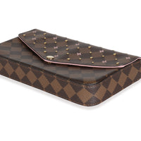 Damier Ebene Canvas Studded Felicie Pochette