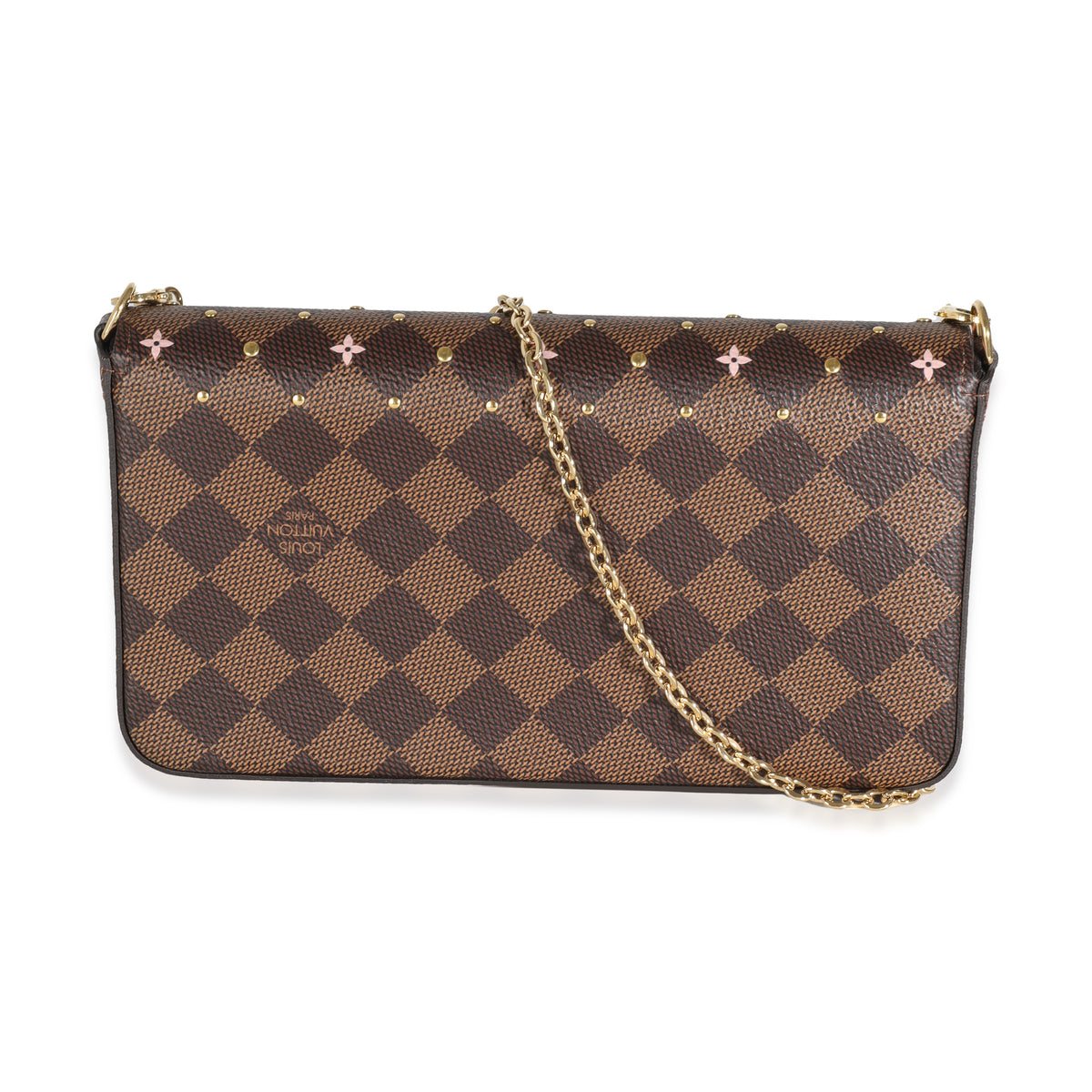 Damier Ebene Canvas Studded Felicie Pochette