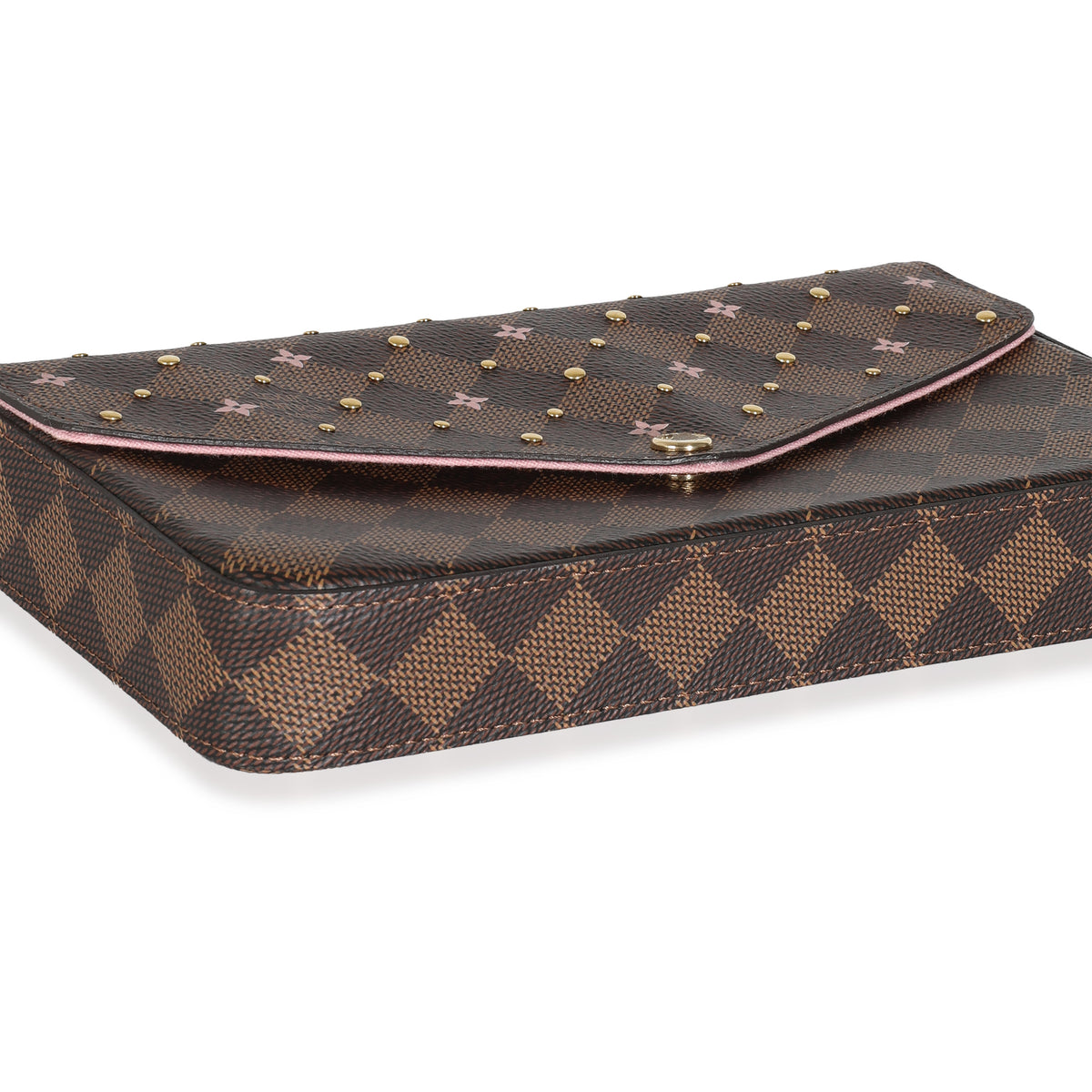 Damier Ebene Canvas Studded Felicie Pochette