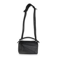 Black Calfskin Medium Puzzle Bag