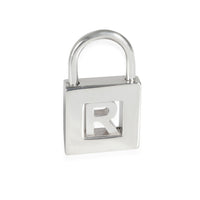 Letter R Lock in Sterling Silver